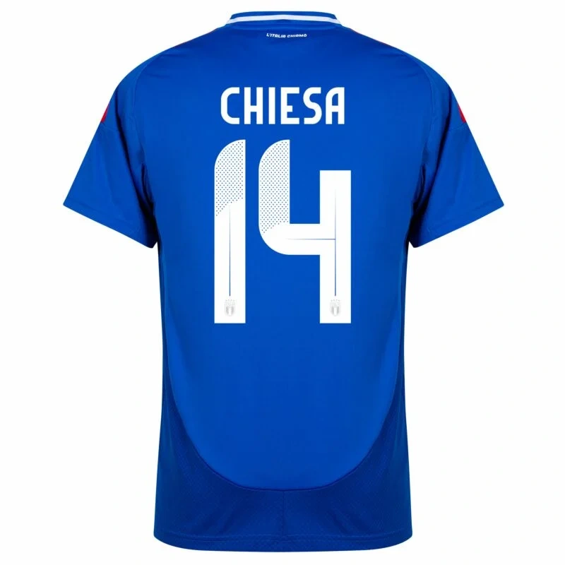 Italy Natio Home Chiesa 14 Shirt 2024-2025 Fan Size：S-2XL Non-Customize