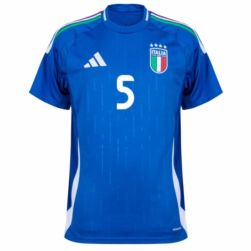 Italy Natio Home Calafiori 5 Shirt 2024-2025 Fan Size：S-2XL Non-Customize