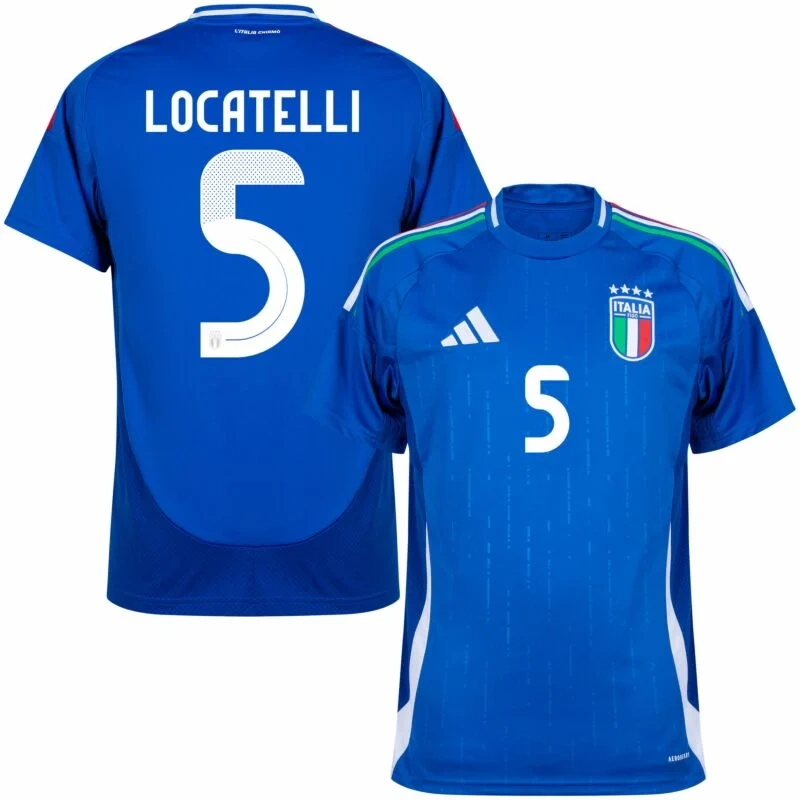 Italy Natio Home Locatelli 5 Shirt 2024-2025 Fan Size：S-2XL Non-Customize