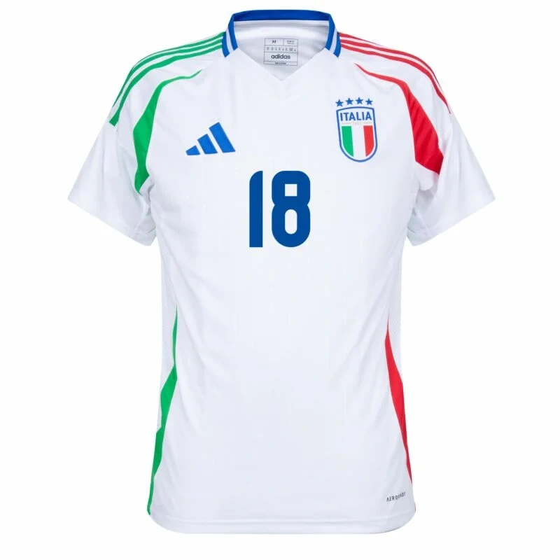 Italy Natio Away Barella 18 Shirt 2024-2025 Player version Size：S-2XL Non-Customize