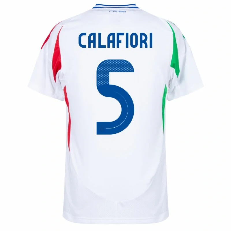 Italy Natio Away Calafiori 5 Shirt 2024-2025 Fan Size：S-2XL Non-Customize