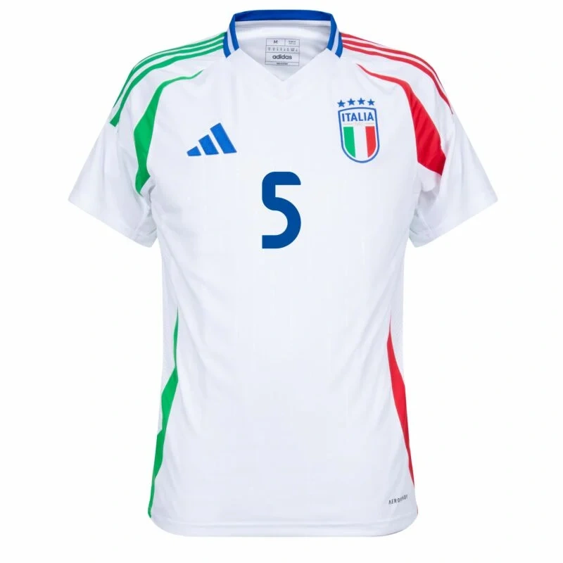 Italy Natio Away Calafiori 5 Shirt 2024-2025 Fan Size：S-2XL Non-Customize