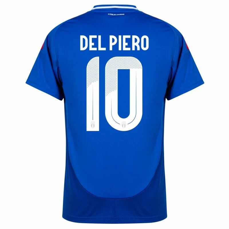 Italy Natio Home Del Piero 10 Shirt 2024-2025 Fan Size：S-2XL Non-Customize