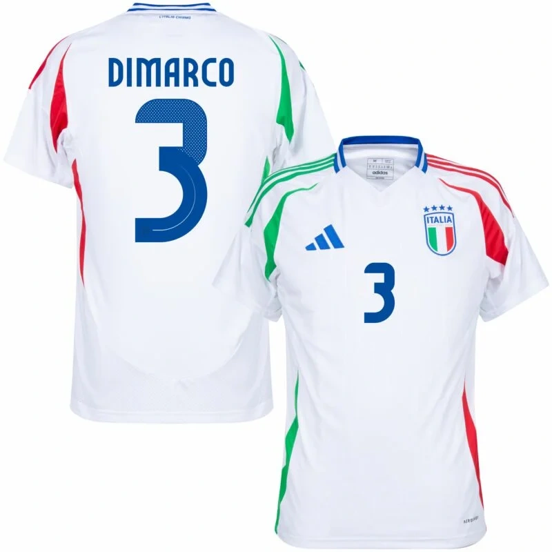 Italy Natio Away Dimarco 3 Shirt 2024-2025 Fan Size：S-2XL Non-Customize
