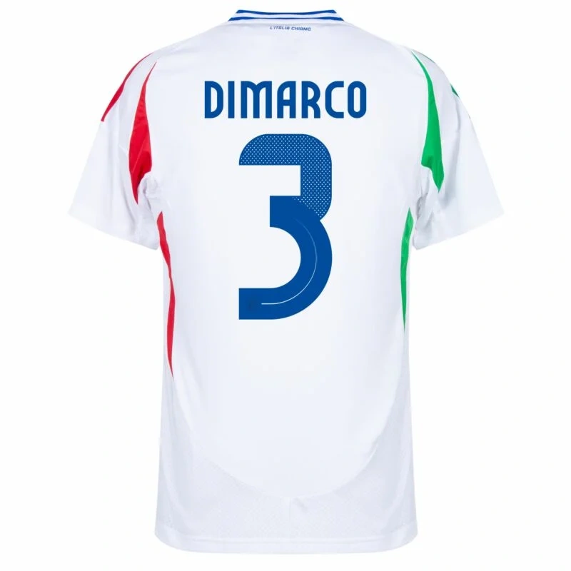 Italy Natio Away Dimarco 3 Shirt 2024-2025 Fan Size：S-2XL Non-Customize