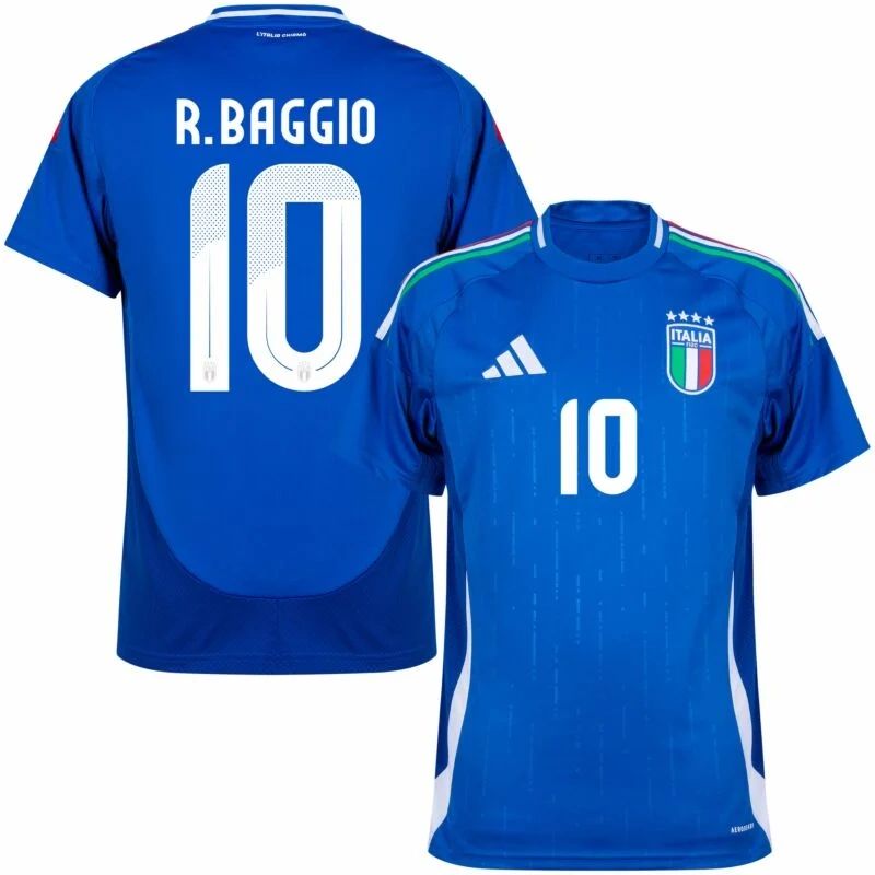 Italy Natio Home R.Baggio 10 Shirt 2024-2025 Fan Size：S-2XL Non-Customize