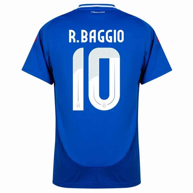Italy Natio Home R.Baggio 10 Shirt 2024-2025 Fan Size：S-2XL Non-Customize