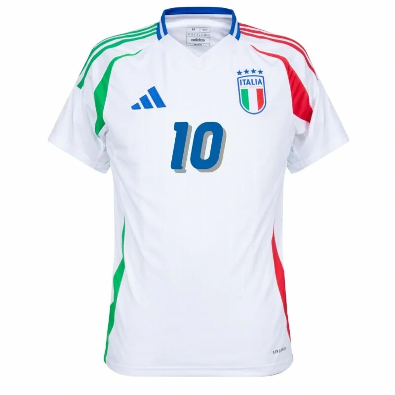 Italy Natio Away R.Baggio 10 Shirt 2024-2025 Fan Size：S-2XL Non-Customize