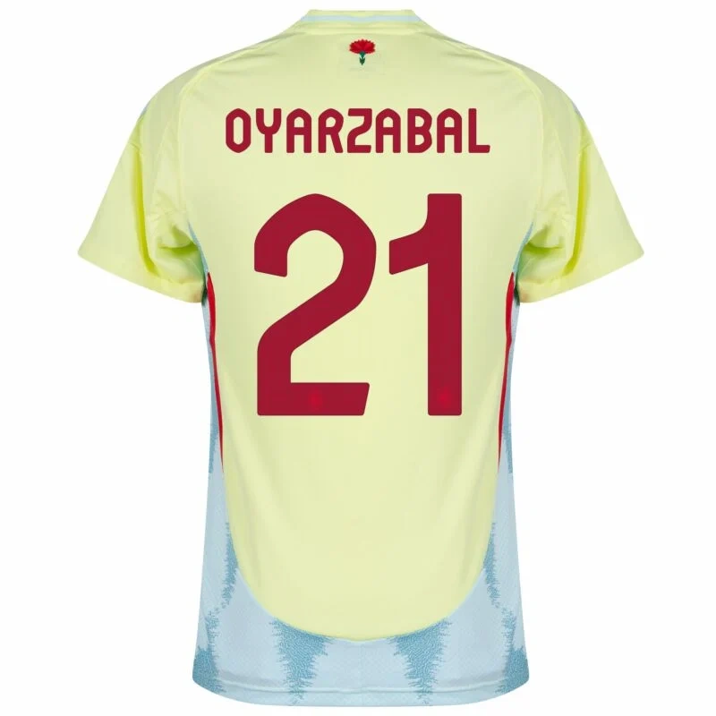Spain Away Oyarzabal 21 Shirt 2024-2025 Fan / Player version  Size：S-2XL Non-Customize