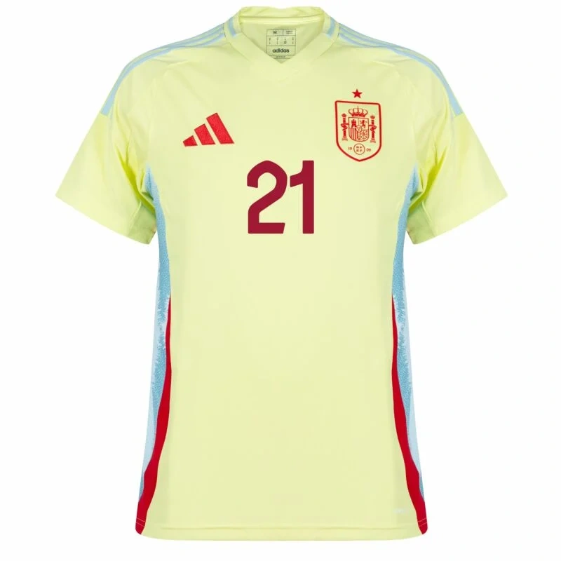 Spain Away Oyarzabal 21 Shirt 2024-2025 Fan / Player version  Size：S-2XL Non-Customize