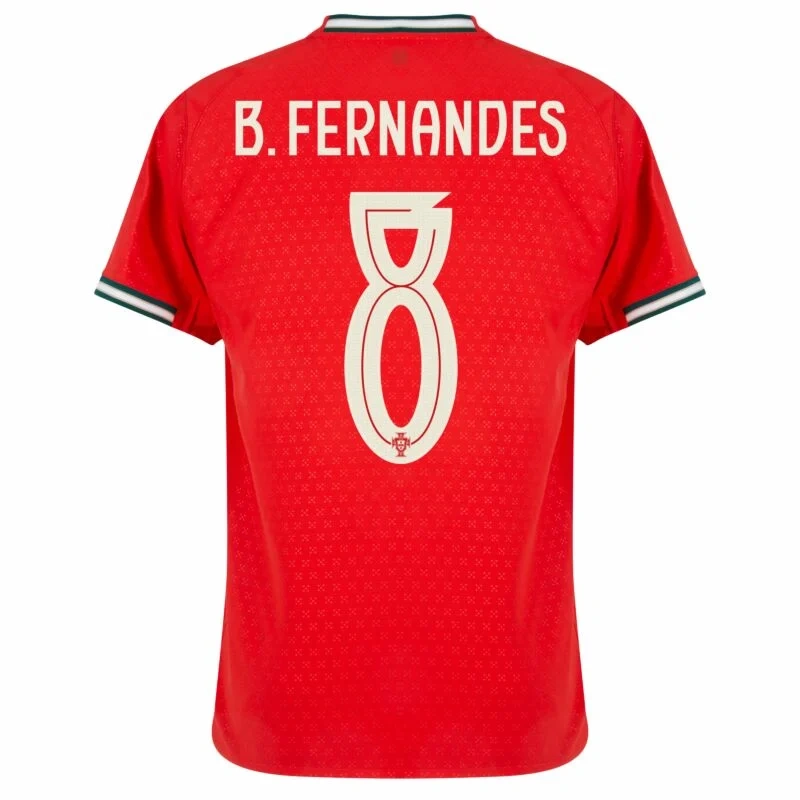 Portugal Home B.Fernandes 8 Shirt 2025-2026 Fan / Player version  Size：S-2XL Non-Customize