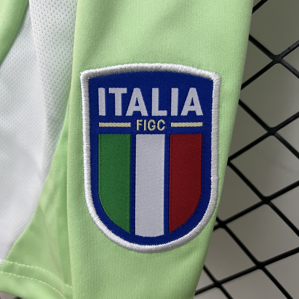Italy Kids Away Soccer Kits Euro 2025
