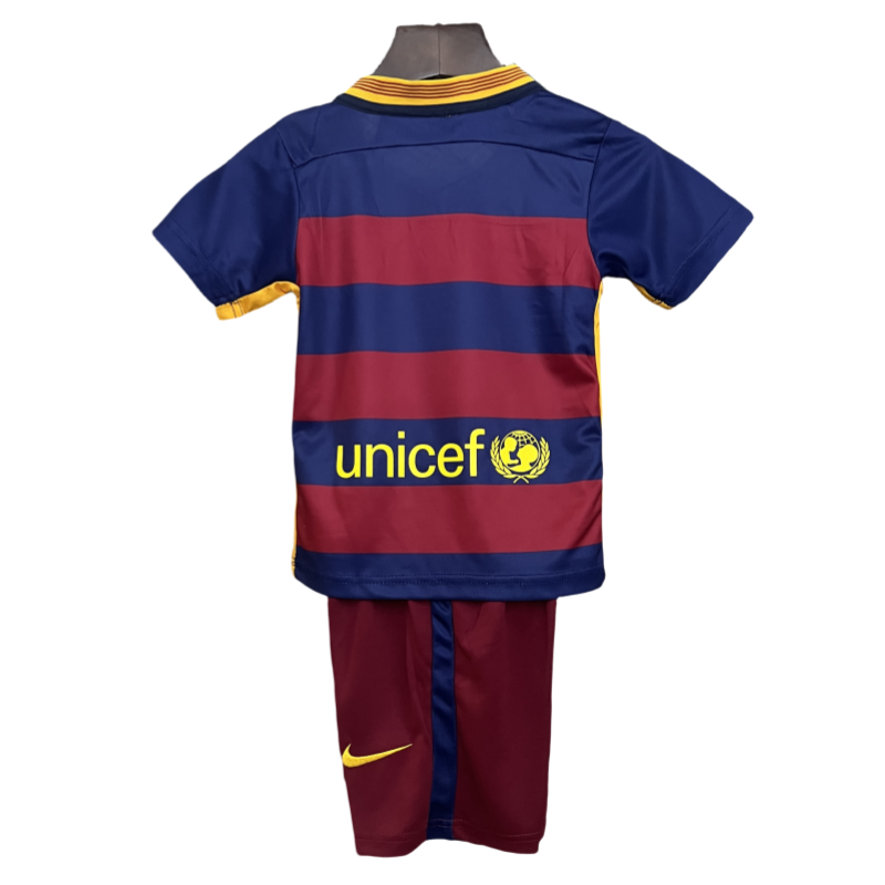 Barcelona 15-16 Home Retro Kid Kits Youth Apparels Sport Jersey