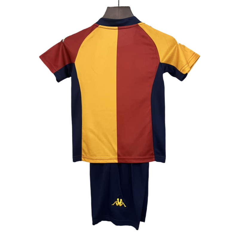 Kids Roma Retro Home Soccer Kits 2001-02