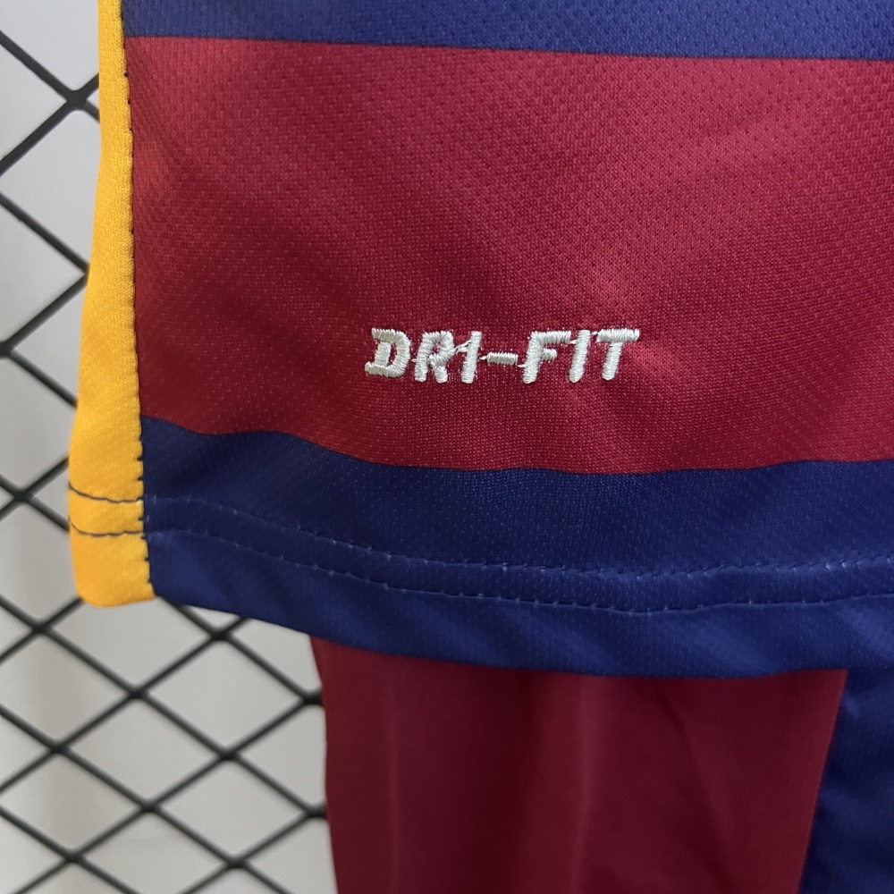 Barcelona 15-16 Home Retro Kid Kits Youth Apparels Sport Jersey