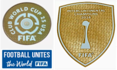 7 Club World Cup 25 USA Badge & FOOTBALL UNITES the world (White) Badge