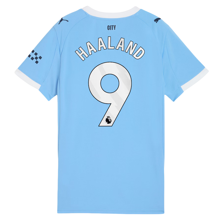 Manchester City Home Haaland 9 Shirt 2025-2026 fans version/ Player version Non-Customize