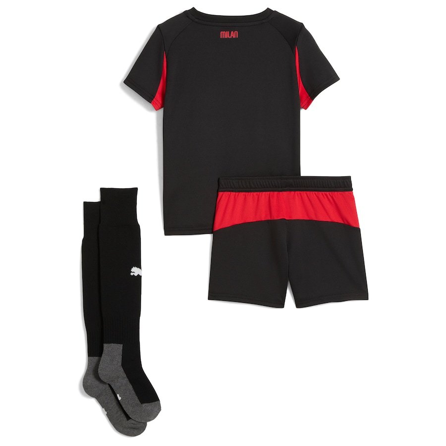 Kids AC Milan Home kit 25-26 (Shirt+Short+Socks)