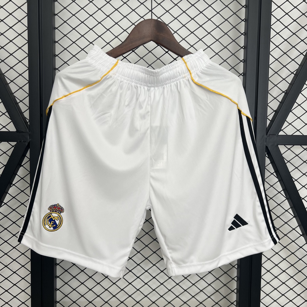 Real Madrid Home Soccer Shorts Player Version+Fans Version 25-26