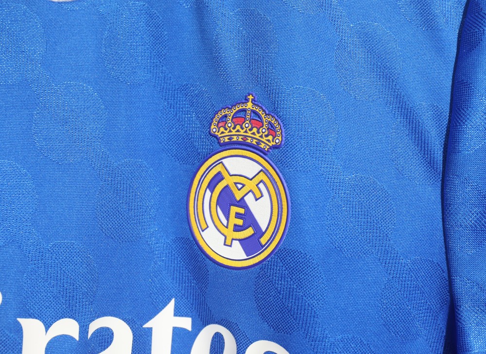 Real Madrid Long Sleeve Jersey Third Away Football Player Version Shirt 2025-26