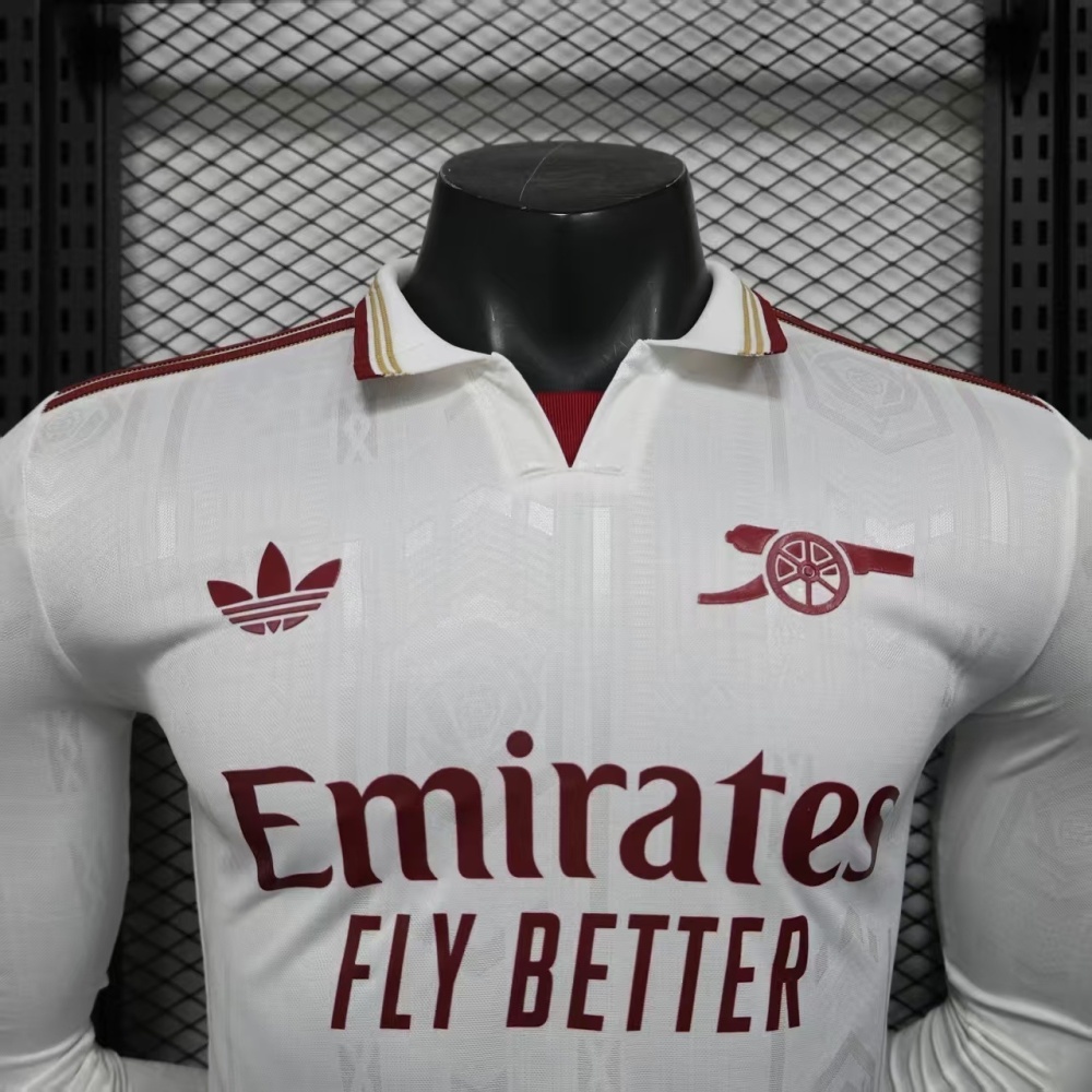 Arsenal Third Away Long Sleeve Football Jersey 2025-2026 player version
