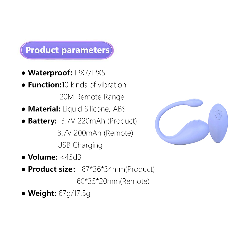 Pop-up Remote Control Egg Vibrator