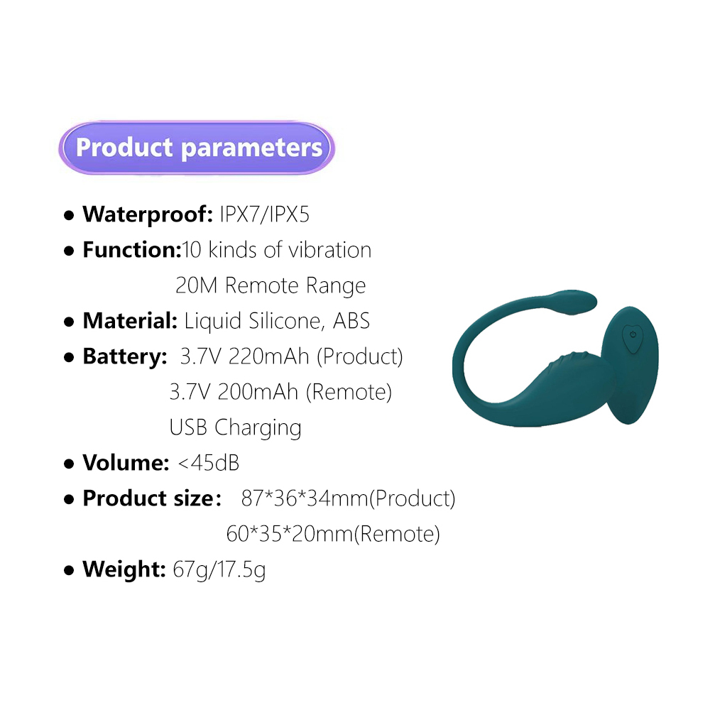 Pop-up Remote Control Egg Vibrator