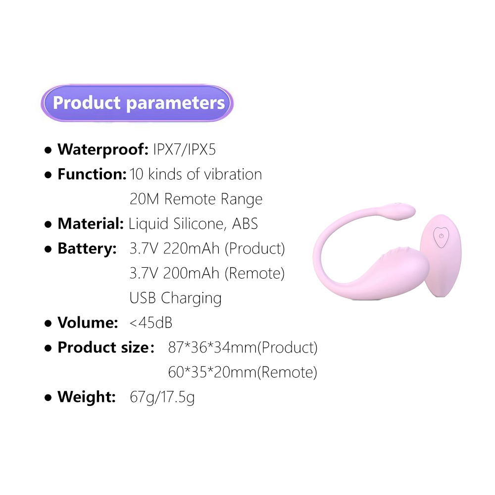 Pop-up Remote Control Egg Vibrator