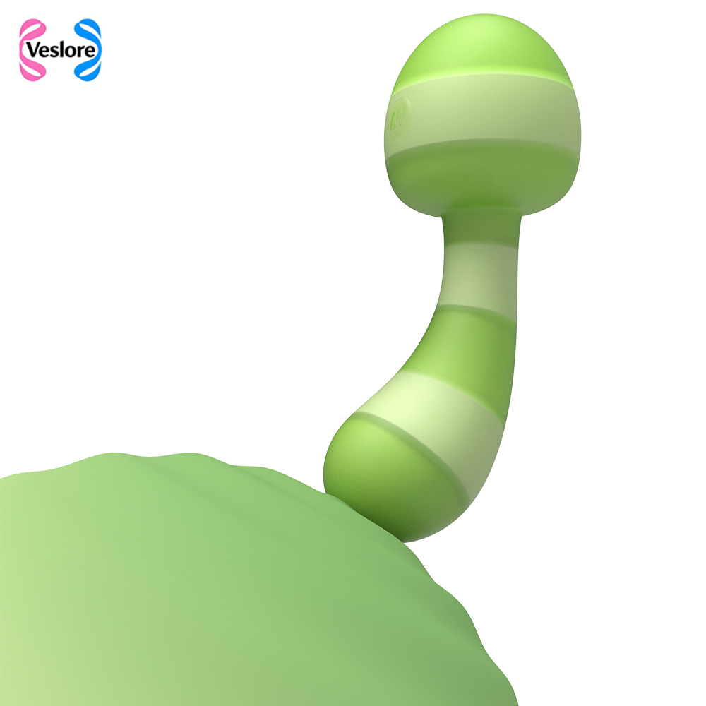 Dual-Silicone Mushroom Vibrator