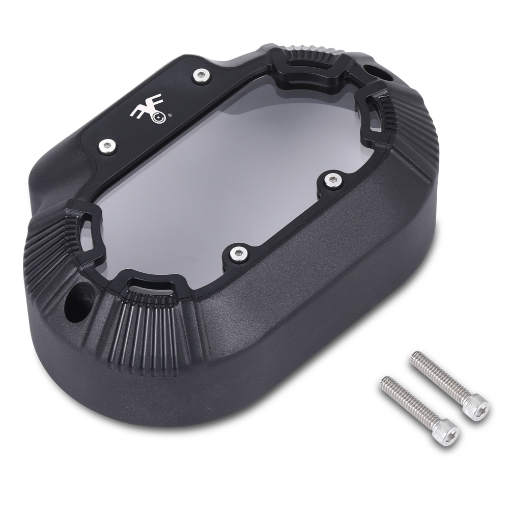 Forge Transmission Side CNC Cut Clarity Cover For Harley Touring street Road Tri Glide King 2014-2025