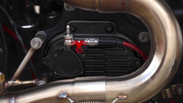 Fanscreate Billet Hydraulic Clutch Transmission Side Cover Black for Harley Touring 2014-2020 M8 Twin Cam Engine Cover