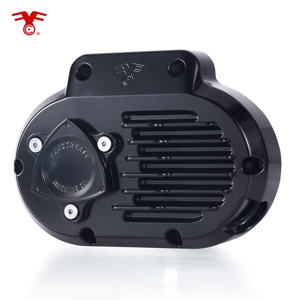 Fanscreate Billet Transmission Side Cable-Actuated Clutch Cover Black for Harley Dyna Softail 2017 & Touring 2013 Engine Cover