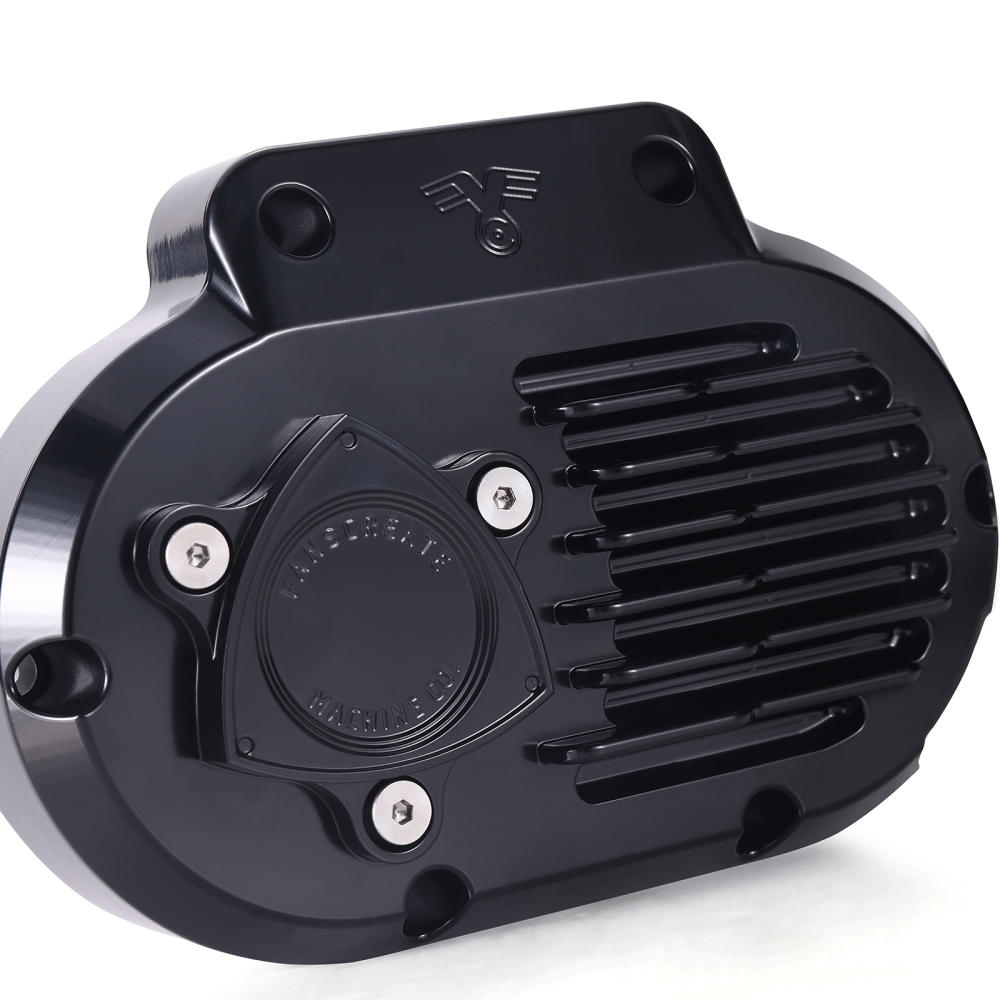 Fanscreate Billet Transmission Side Cable-Actuated Clutch Cover Black for Harley Dyna Softail 2017 & Touring 2013 Engine Cover