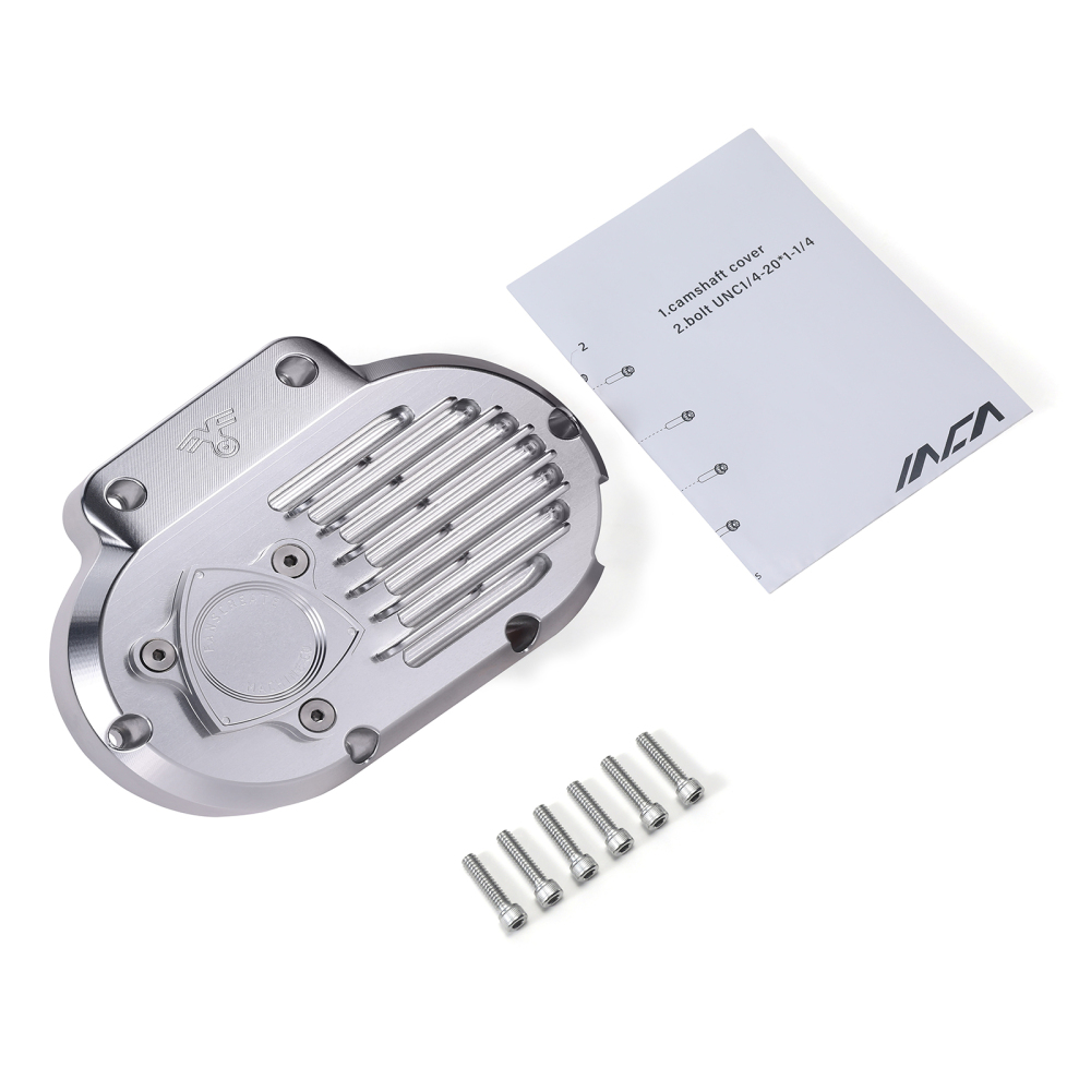 Fanscreate CNC Transmission Side Cable-Actuated Clutch Cover Raw Aluminum for Harley 2006–2017 Dyna & Softail 2007-2013 Touring