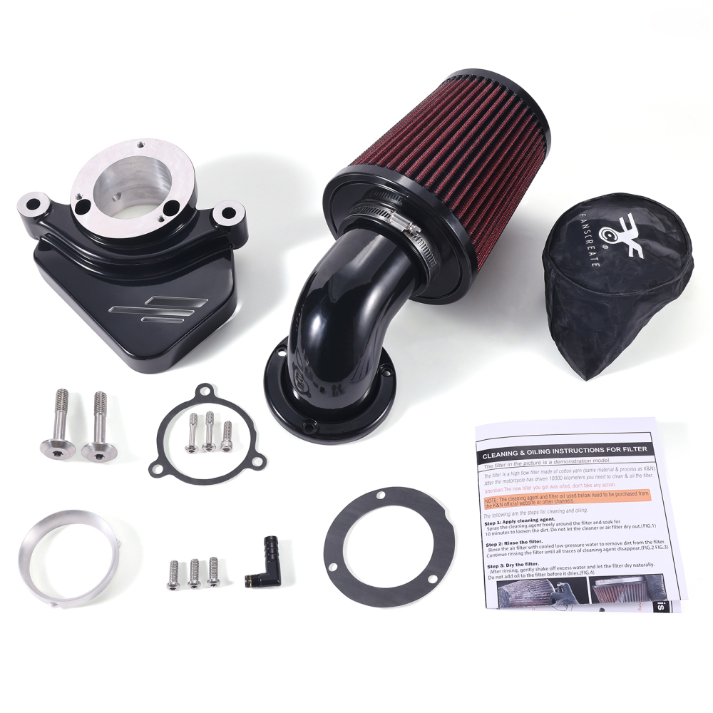 Fanscreate Heavy Breather Extreme Air Cleaner for Harley 2024-Up M8 Touring Softail High-Flow Performance Intake System