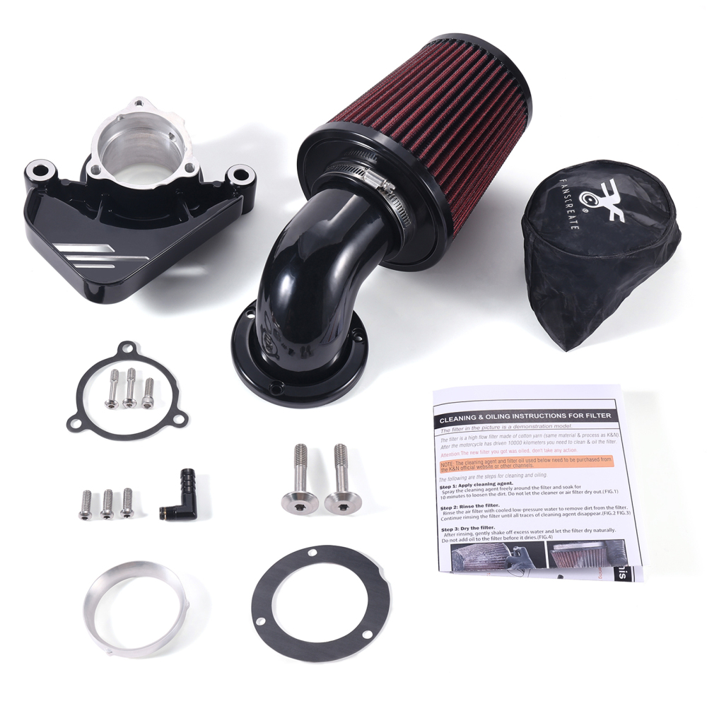 Fanscreate Heavy Breather Extreme Air Cleaner for Harley 2024-Up M8 Touring Softail High-Flow Performance Intake System