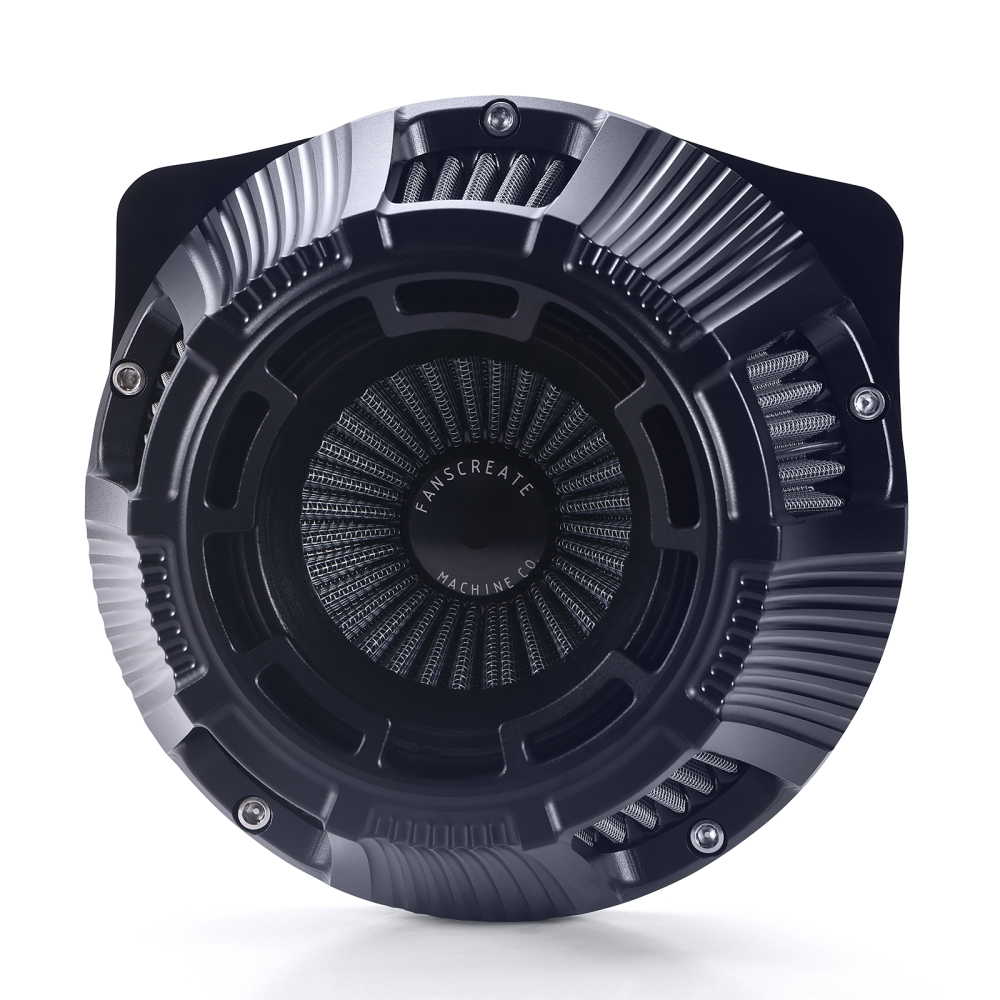 Fanscreate Forge Inverted Sucker Air Cleaner Kit For Harley Davidson Sportster 2004-2023 Re-usable washable filter
