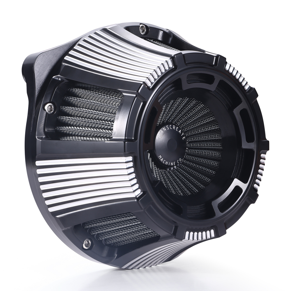 Fanscreate Forge Inverted Sucker Air Cleaner Kit For Harley Davidson Sportster 2004-2023 Re-usable washable filter