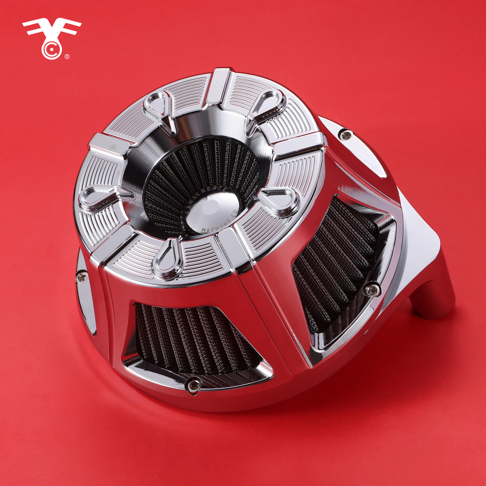 Fanscreate Flow Air Cleaner For Harley Milwaukee-Eight Softail 2018–2024 & Touring 2017–2023