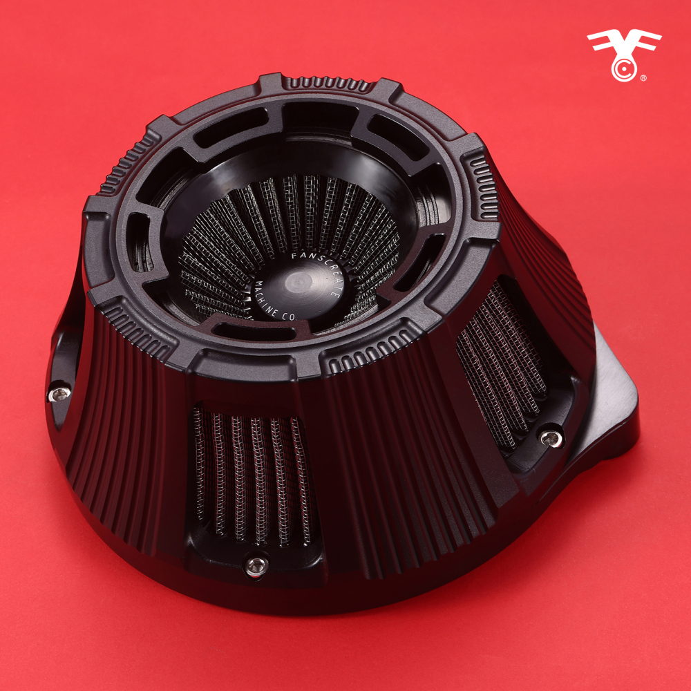 Fanscreate Forge Inverted Sucker Air Cleaner Kit For Harley Davidson Sportster 2004-2023 Re-usable washable filter