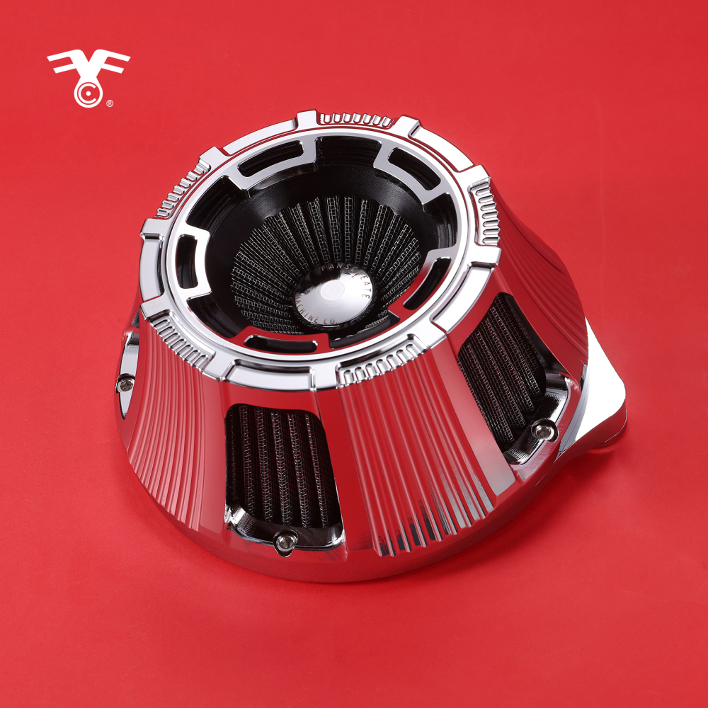 Fanscreate Forge Inverted Sucker Air Cleaner Kit For Harley Davidson Sportster 2004-2023 Re-usable washable filter