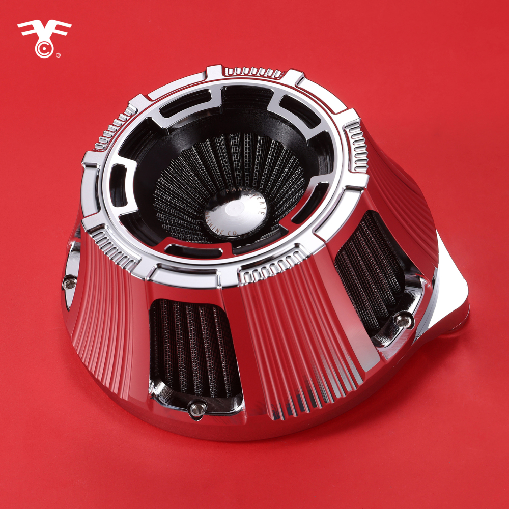 Fanscreate Forge Inverted Sucker Air Cleaner For Harley 2000-2015 Softail 1999-2017 Dyna 2001-2007 FLT/Touring