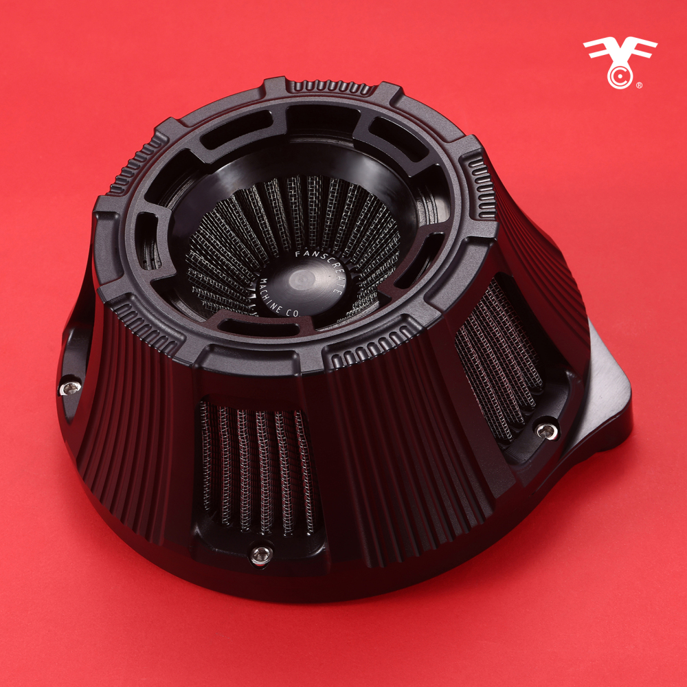 Fanscreate Forge Inverted Sucker Air Cleaner For Harley 2000-2015 Softail 1999-2017 Dyna 2001-2007 FLT/Touring