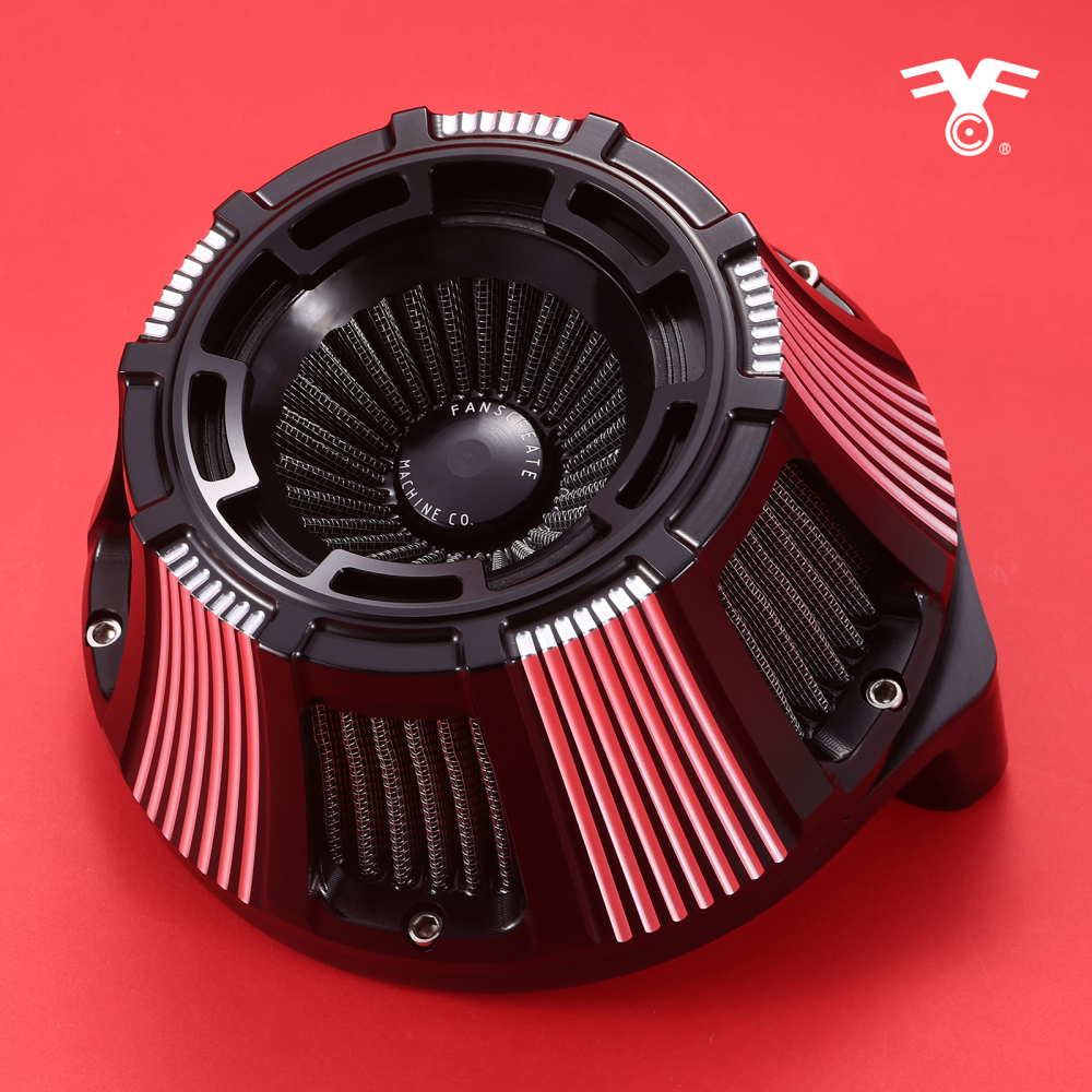 Fanscreate Forge Inverted Sucker Air Cleaner For Harley 2018-2023 Softail 2017-2023 Touring 2017-2023 Trike Models