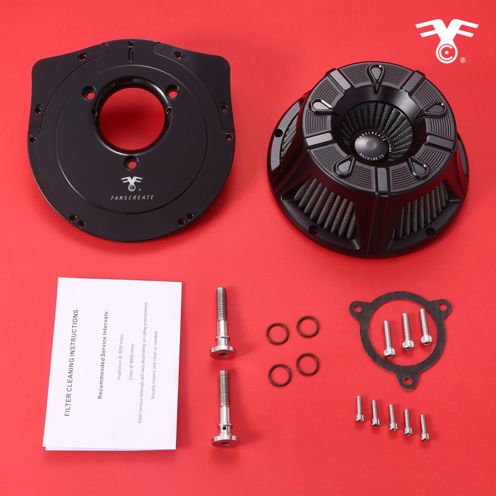 Fanscreate Flow Air Cleaner For Harley Twin Cam 2008-2017