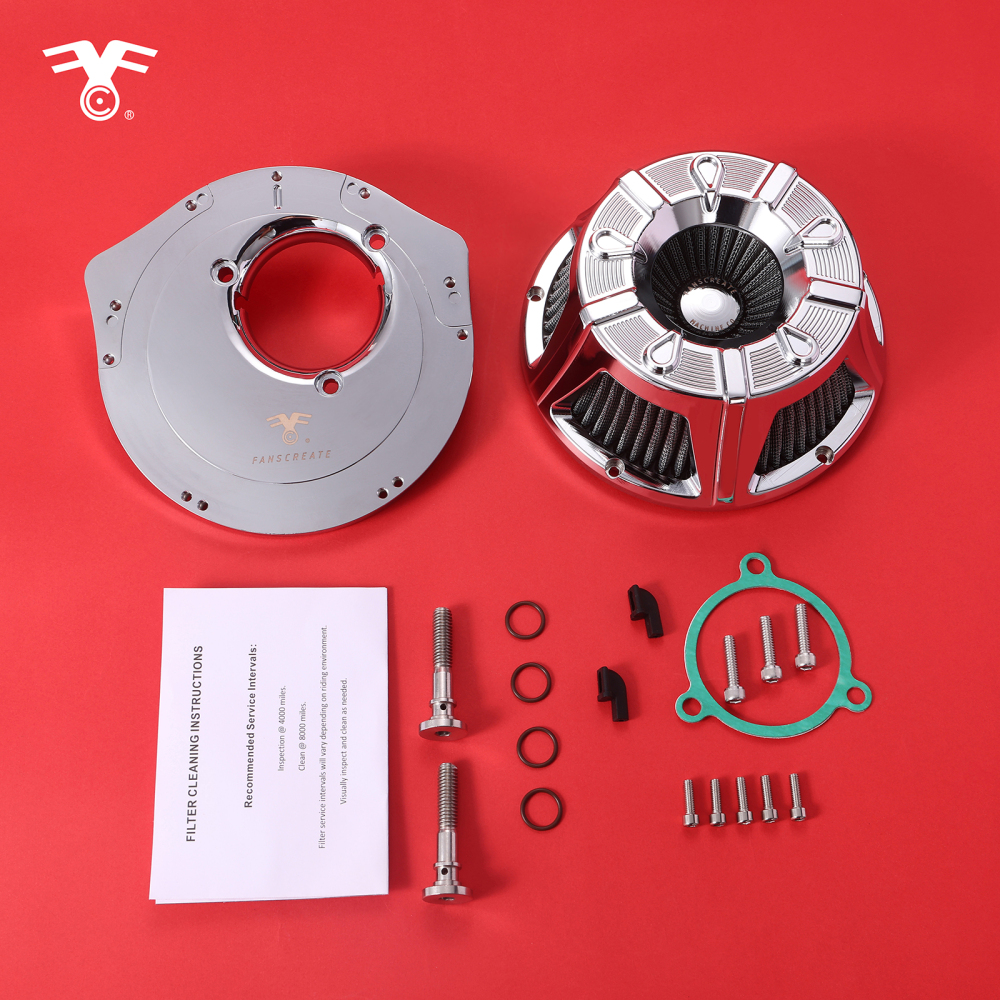 Fanscreate Flow Air Cleaner For Harley Milwaukee-Eight Softail 2018–2024 & Touring 2017–2023