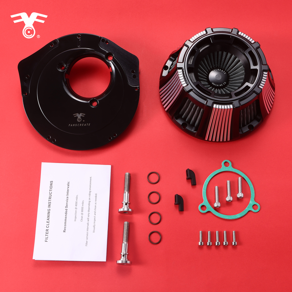 Fanscreate Forge Inverted Sucker Air Cleaner For Harley 2018-2023 Softail 2017-2023 Touring 2017-2023 Trike Models