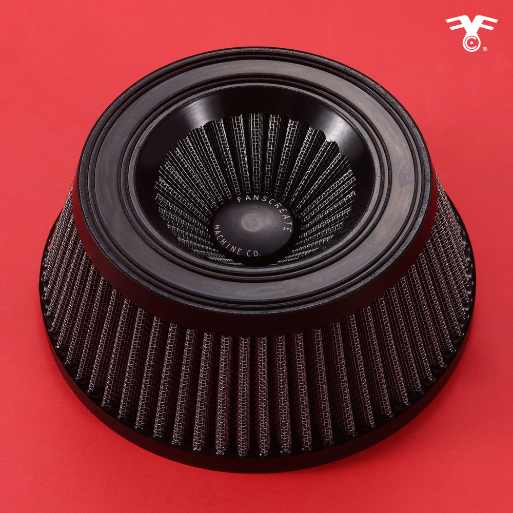 Fanscreate Forge Inverted Sucker Air Cleaner Kit For Harley Davidson Sportster 2004-2023 Re-usable washable filter