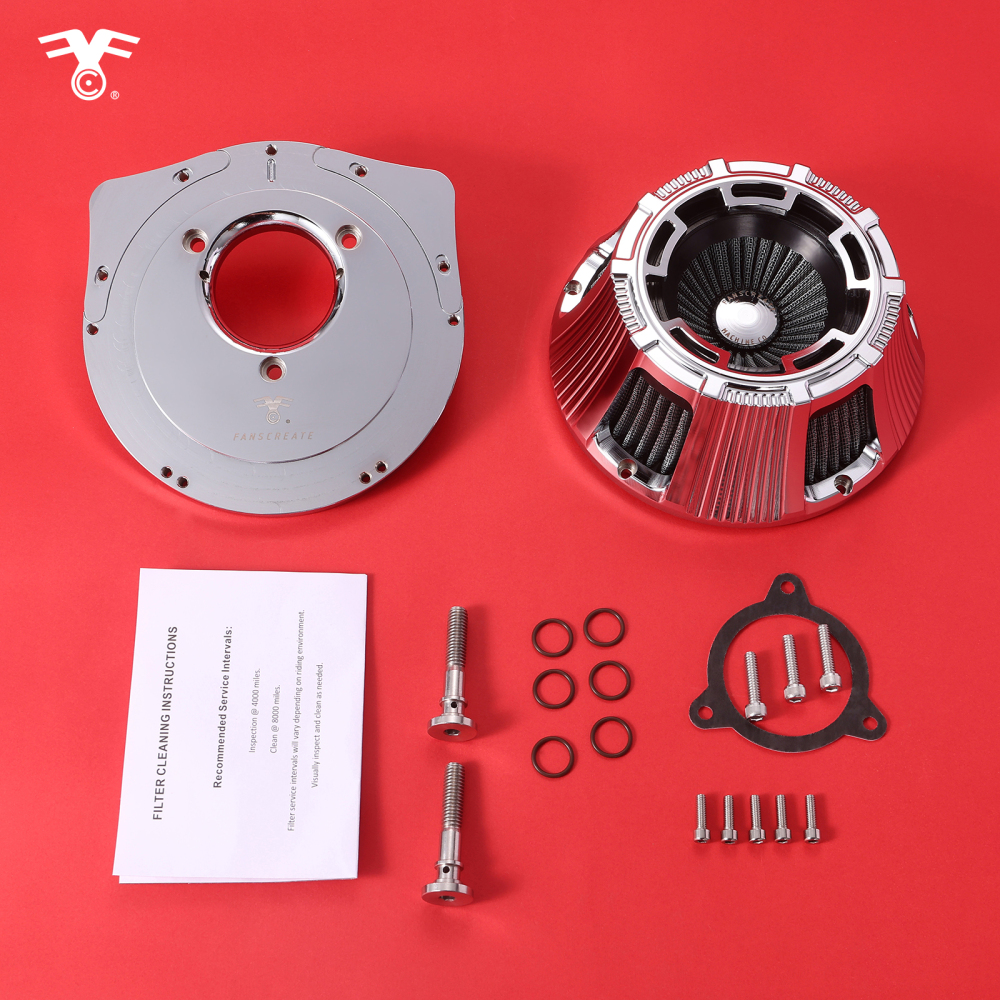 Fanscreate Forge Inverted Sucker Air Cleaner For Harley Twin Cam 2016-2017 Softail 2016-2017 FXDLS 2008-2016 Touring