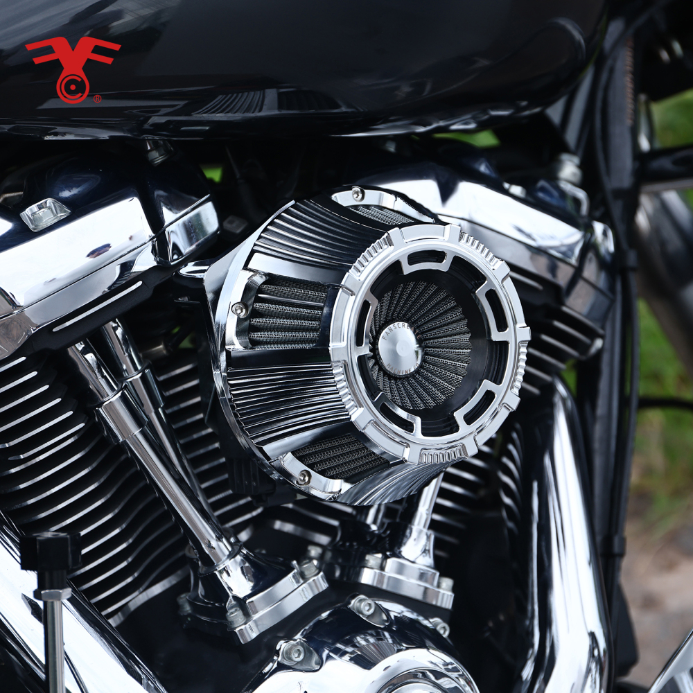 Fanscreate Forge Inverted Sucker Air Cleaner For Harley 2000-2015 Softail 1999-2017 Dyna 2001-2007 FLT/Touring